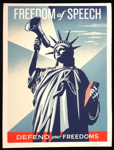 Shepard fairey freedom - fairey,