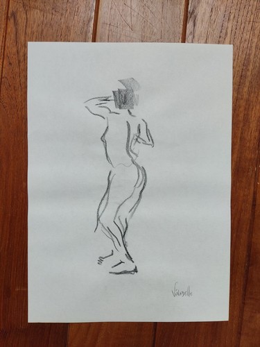 Dessin croquis étude nue - dessin,
