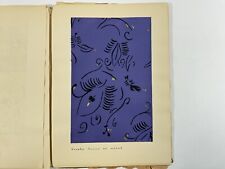 Livre de mode français « Officiel de la couleur » Fashion Textile Pochoir 1957