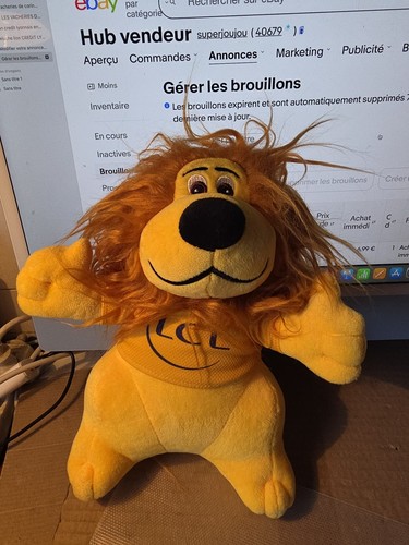 Peluche lion credit lyonnais - peluche,