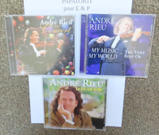lot de 3 CD ANDRE RIEU en concert - My music My world - La vie est belle