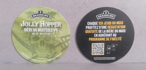 Sous bock bière brasseurs - sous, 3
