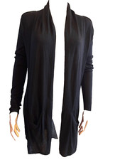 MARELLA gilet long noir taille S ou 36