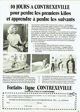 Publicité Advertising 119 1980  Cure  Forfaits-ligne minceur Contrexeville