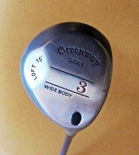 ** GOLF HOMME DROITIER BOIS GREENWAY / DECATHLON " N° 3 WIDE BODY" LOFT 15° 