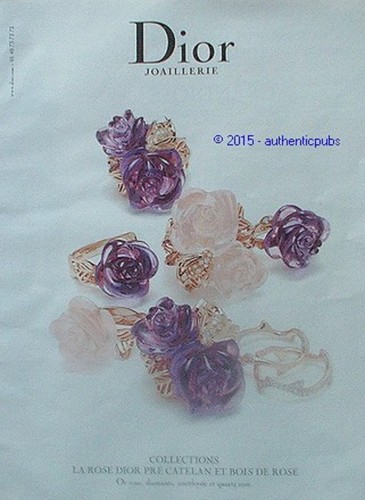 Advertisement dior jeweler - dior,