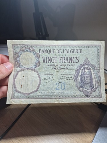 243 banknote billet algérie - #243,