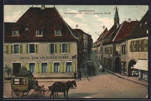 Carte postale edenkoben rue - carte,