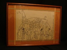 Dessin expo coloniale 1931 par J. B. Mosin Couture avec légende