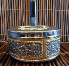 Vintage Erhard & Söhne Roulette Ashtray Rare Old Beauty w Cherubs & Florals