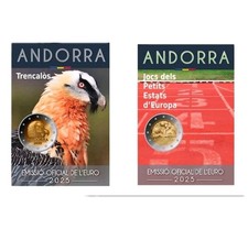 PRÉVENTE / PRESALE 2x 2€ BU Andorre 2025 Jeux Des Petits États & Gypaète Barbu