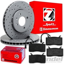 Zimmermann Sport Disques 330mm + Revêtements Avant Convient pour Alfa Stelvio