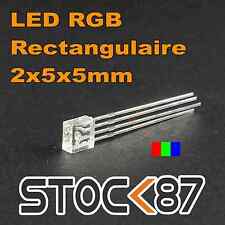 760# LED RGB rectangulaire anode commune 2x5x5mm (255) - RGB LED common anode