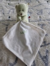 Doudou Ours vert mouchoir Baby nat -