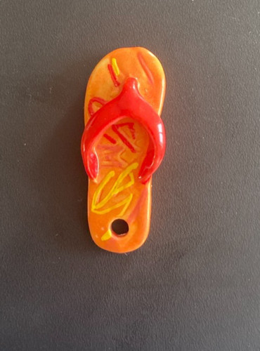 Feve tong orange les tongs - tong, orange-les
