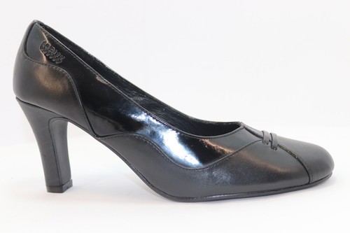 City escarpins cuir noir - city,
