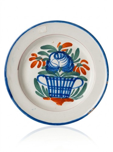 Assiette faïence panier - assiette, au