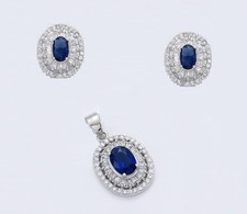 Dolly-Bijoux Parure Rhodié