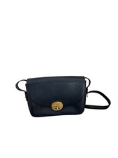 Sac à main Bandoulière, Lancel 1876, vintage French Fashion cuir, bleu marine,