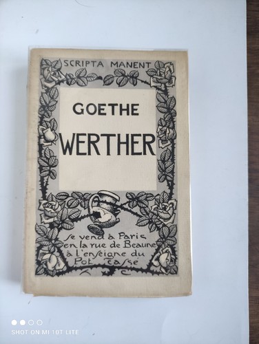 Goethe werther enseigne - goethe, werther.