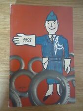 * AGENDA DUNLOP 1958 * PUB CLIPPING PUBLICITAIRE PNEUS PNEUX AUTOMOBILE GARAGE 