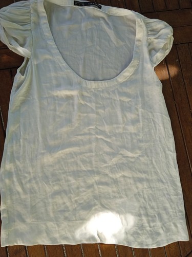 Beau haut blouse soie - , blanc