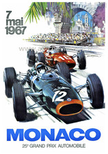 affiche poster monaco 1967