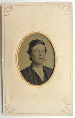 Ferrotype photo jeune homme - photo,