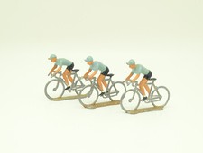 Tour de France Alu Salza 1/32 - Coureurs Cyclistes : Lot de 3 Bleu clair