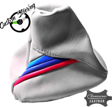 Pour BMW Z3 1995-01 Gris Clair Luxe Cuir Gear Soufflet Avec M3 Couleurs Rayures