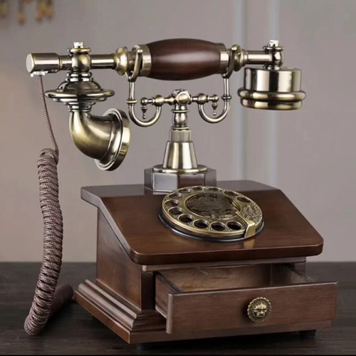 Téléphone fixe style - , ancien