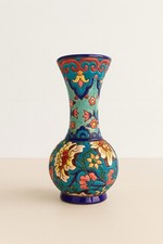 Vase Émaux De Longwy Signé 