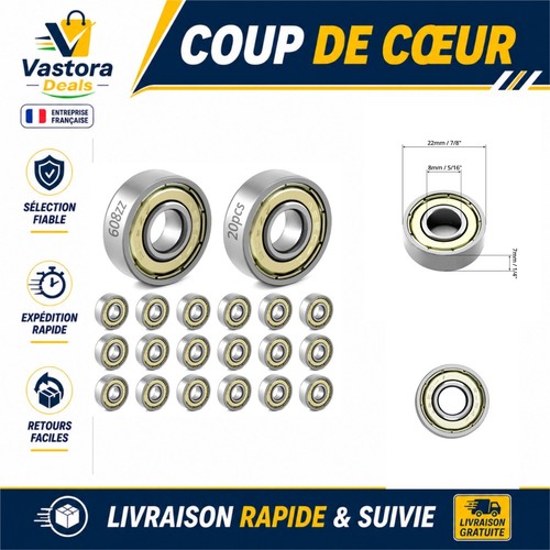 Roulements billes 608zz - à,