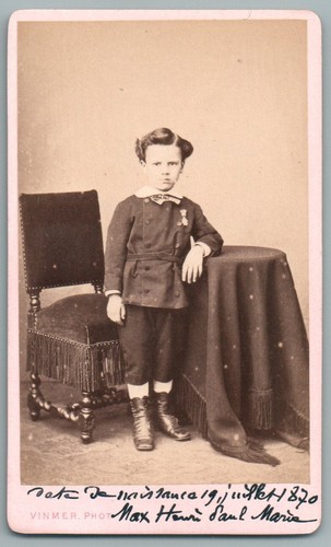 Cdv garçon médaille - garçon, à