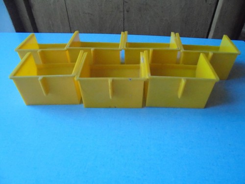 Jouet ancien tiroirs jaune - ancien,