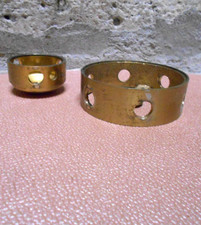 2 Petites couronnes anciennes pour suspension lustre en Laiton Bronze