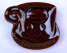 Cendrier - Cafés RAS D'AMHARA - Petite taille Longueur maxi 12 cm - St Clément -
