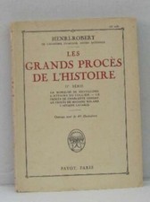 Les grands procès de l'histoire | Henri-robert | Bon état