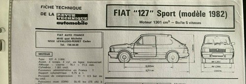 Fiche technique automobile - technique,
