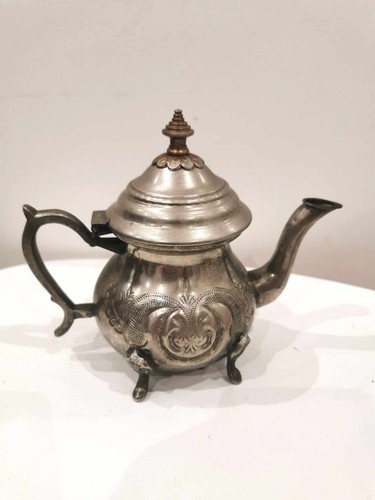 Théière vintage métal - théière,