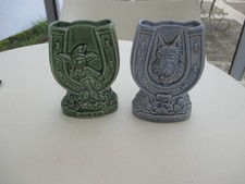 2 PORTE PAILLE EN CÉRAMIQUE