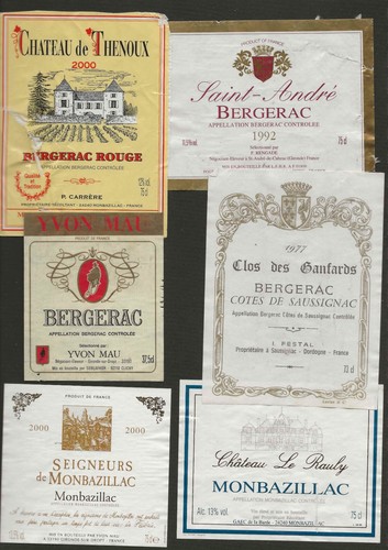 Etiquettes vin bergerac - etiquettes,