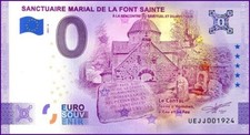 SANCTUAIRE MARIAL DE LA FONT / BILLET 0 € / NULL EURO-SCHEIN / UEJJ 2021-6