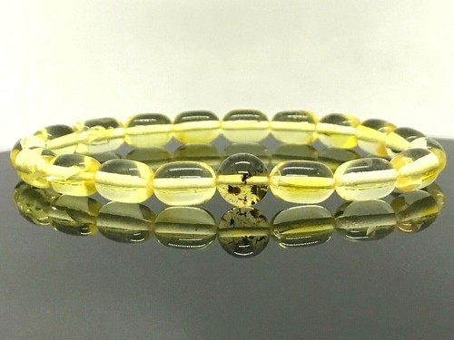 Bracelet ambre fossile - ambre,