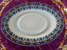 Plat service ovale - de, faience