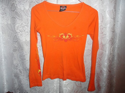 Woman long sleeve orange - woman's,