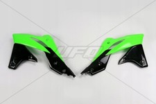 BOUCHONS DE RADIATEUR KAWASAKI KXF 250 '13-'16 COLOUR OEM (VERT/NOIR)