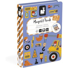 Jeu éducatif - Magnéti'Book - Chantier - 50 magnets + 18 modèles - Invente des h