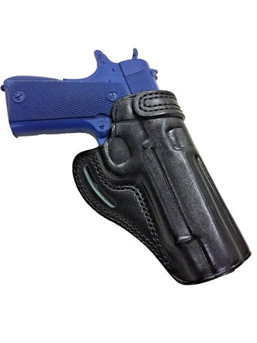 Leather cross draw holster - leather,