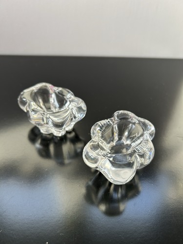 Paire salerons cristal daum - de,